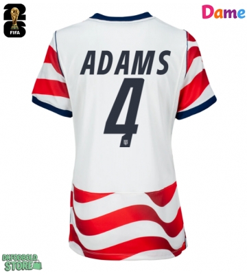 Forente stater Tyler Adams #4 Replika Hjemmebanetrøje Dame VM 2026 Kortærmet